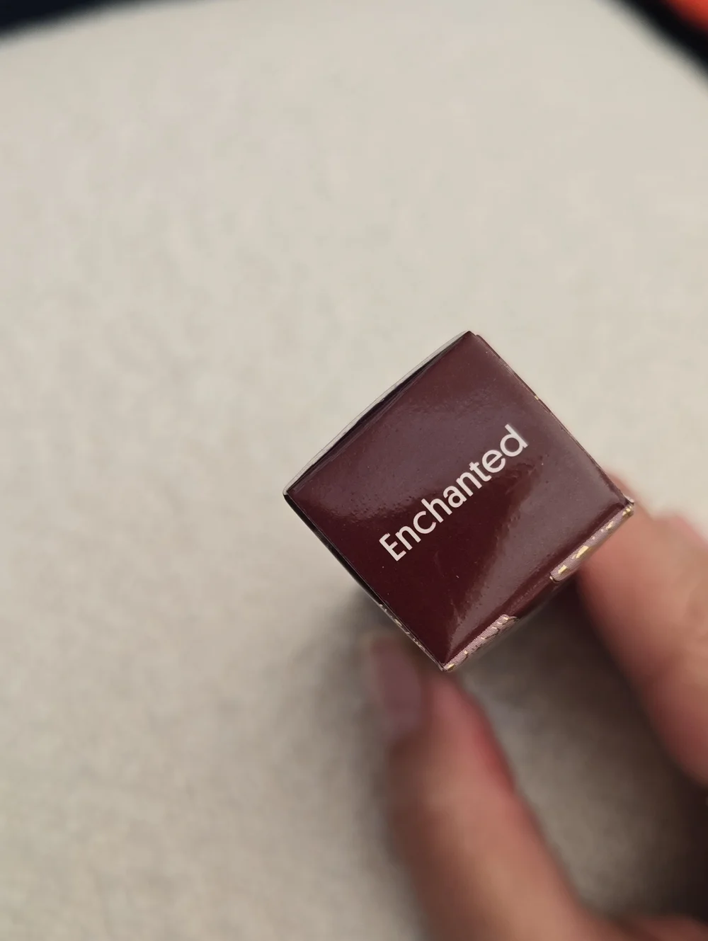 NIB! WINKY LUX,  Very There Lip Oil, Enchanted (warm mahogany brown)